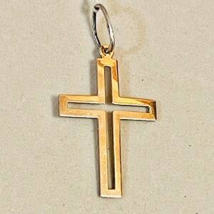 925 St. Silver/9K Gold 3D Christian Cross Catholic Crucifix/amylet pendant